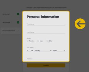 How to change my address in Exness