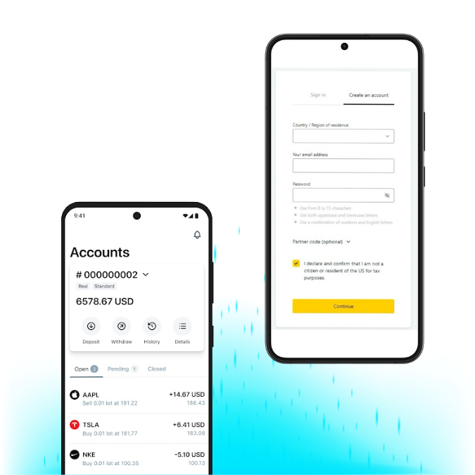 Download APK files directly from Exness website